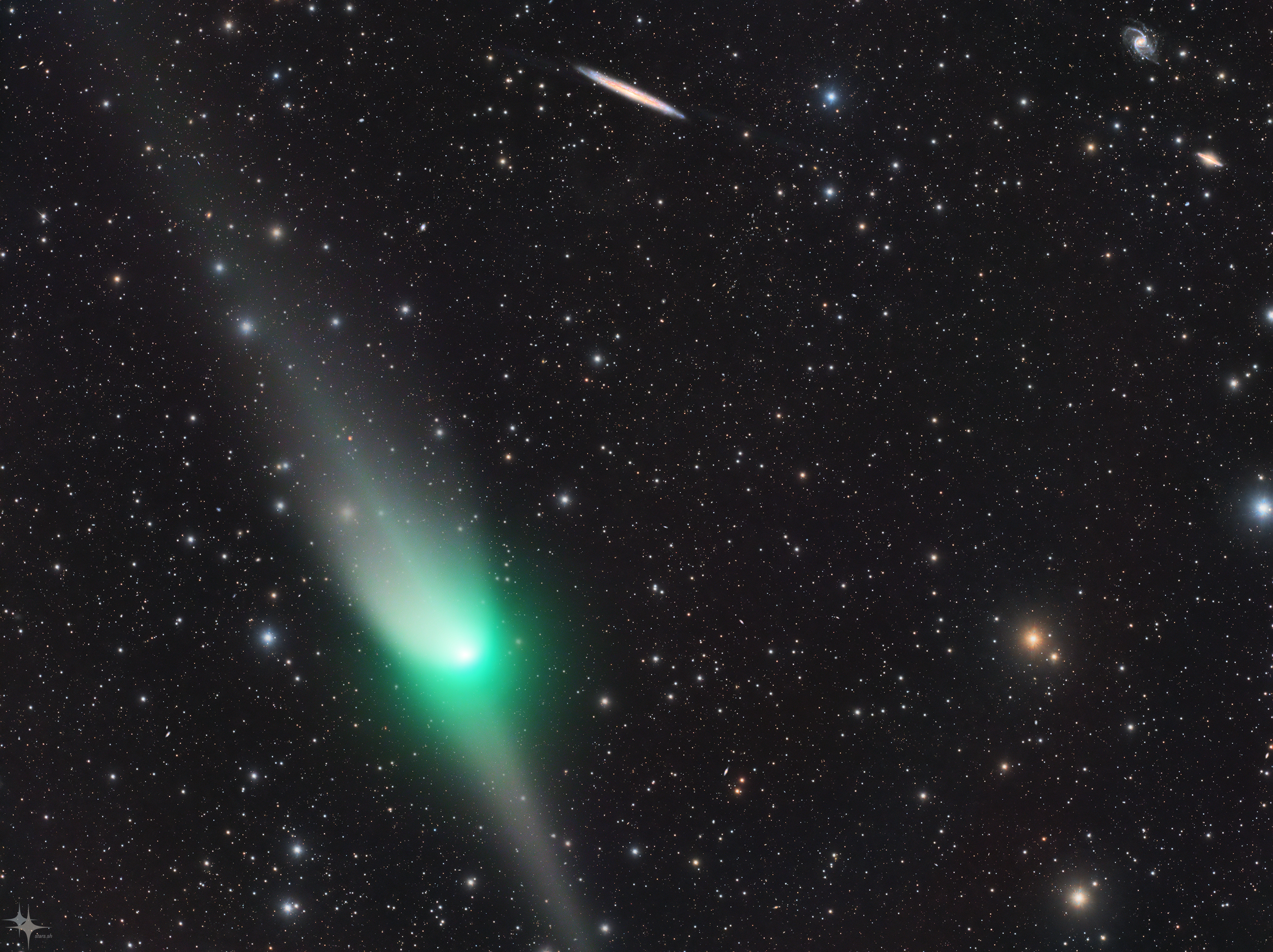 C/2022 E3 & NGC 5907